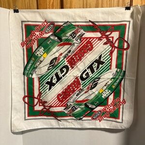 VTG 1990’s John Force Castrol GTX NHRA Winston Drag Racing Bandana MAC Tools 20”